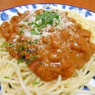 ネバ辛☆納豆カレースパゲティ